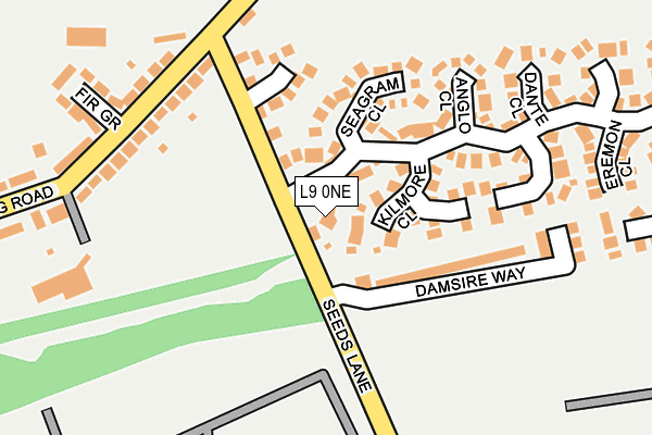 L9 0NE map - OS OpenMap – Local (Ordnance Survey)