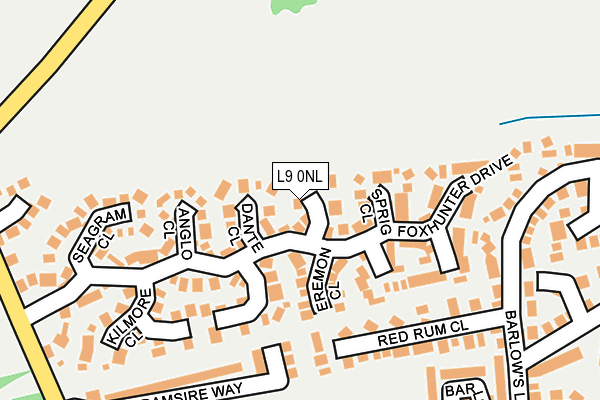L9 0NL map - OS OpenMap – Local (Ordnance Survey)