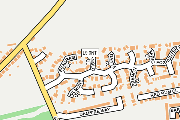 L9 0NT map - OS OpenMap – Local (Ordnance Survey)