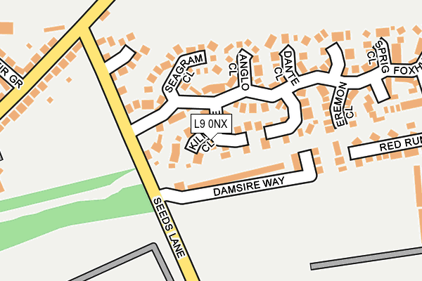 L9 0NX map - OS OpenMap – Local (Ordnance Survey)