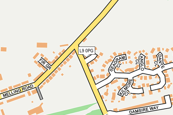 L9 0PG map - OS OpenMap – Local (Ordnance Survey)