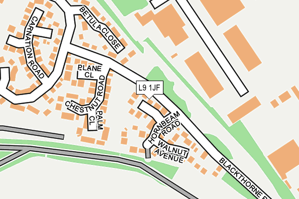 L9 1JF map - OS OpenMap – Local (Ordnance Survey)