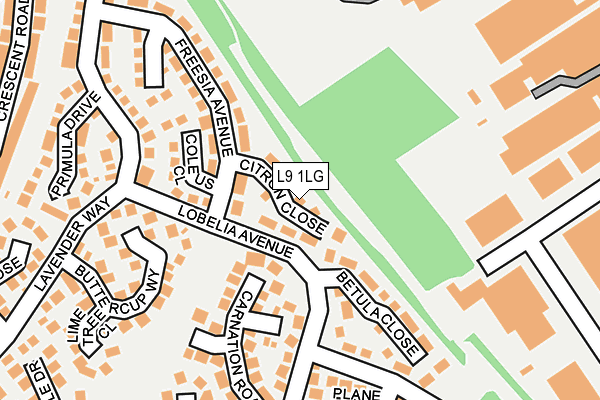 L9 1LG map - OS OpenMap – Local (Ordnance Survey)