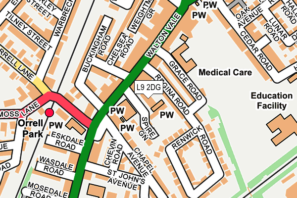 L9 2DG map - OS OpenMap – Local (Ordnance Survey)