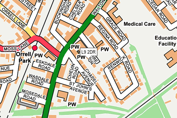 L9 2DR map - OS OpenMap – Local (Ordnance Survey)