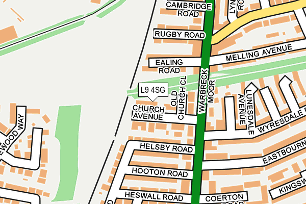 L9 4SG map - OS OpenMap – Local (Ordnance Survey)