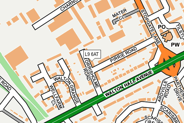 L9 6AT map - OS OpenMap – Local (Ordnance Survey)