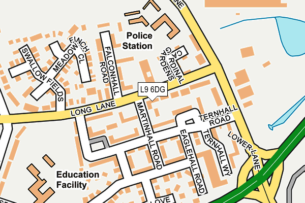 L9 6DG map - OS OpenMap – Local (Ordnance Survey)