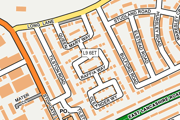 L9 6ET map - OS OpenMap – Local (Ordnance Survey)