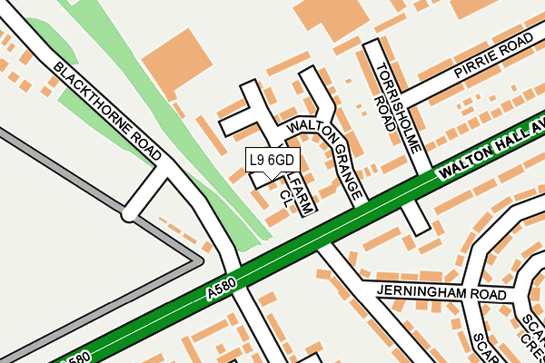 L9 6GD map - OS OpenMap – Local (Ordnance Survey)