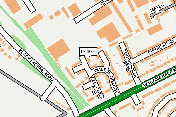 L9 6GE map - OS OpenMap – Local (Ordnance Survey)