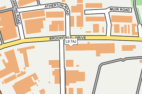L9 7AJ map - OS OpenMap – Local (Ordnance Survey)