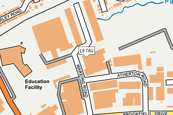 L9 7AU map - OS OpenMap – Local (Ordnance Survey)