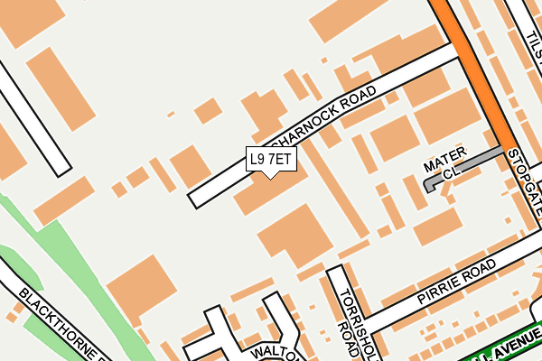 L9 7ET map - OS OpenMap – Local (Ordnance Survey)