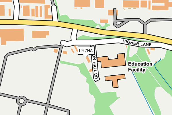 L9 7HA map - OS OpenMap – Local (Ordnance Survey)