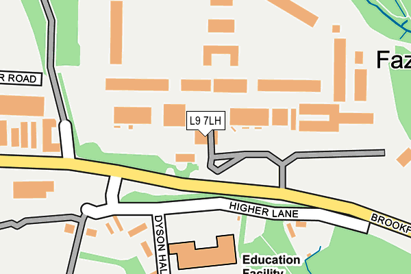 L9 7LH map - OS OpenMap – Local (Ordnance Survey)