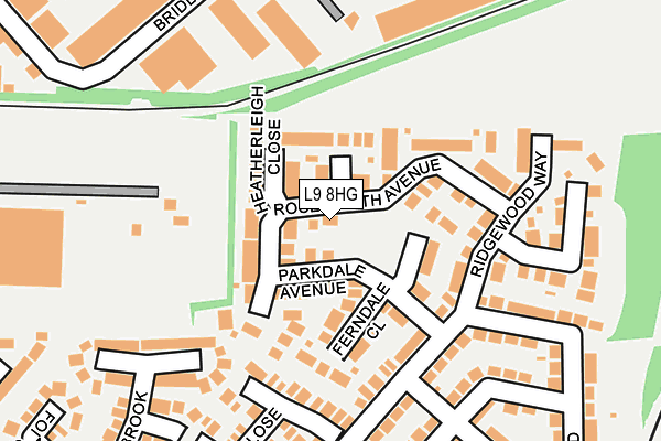 L9 8HG map - OS OpenMap – Local (Ordnance Survey)
