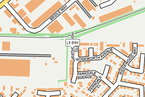 L9 8HH map - OS OpenMap – Local (Ordnance Survey)