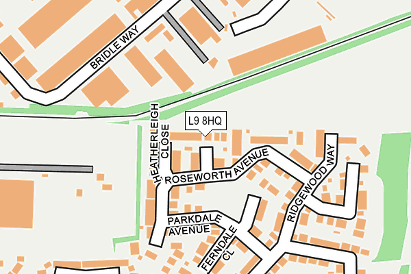 L9 8HQ map - OS OpenMap – Local (Ordnance Survey)