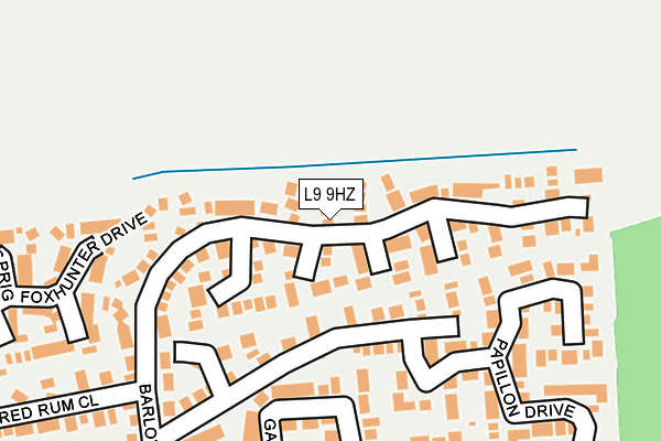 L9 9HZ map - OS OpenMap – Local (Ordnance Survey)