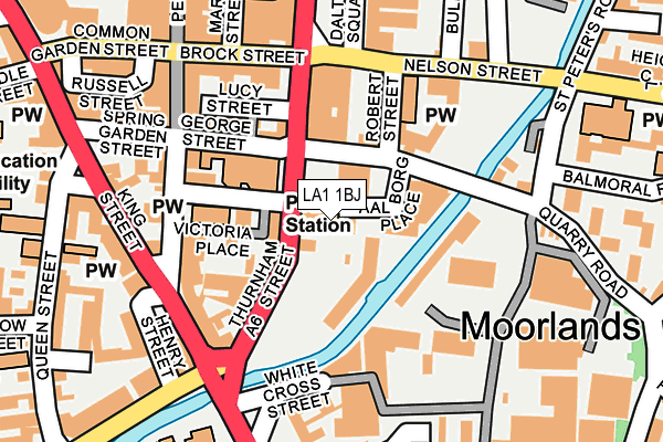 LA1 1BJ map - OS OpenMap – Local (Ordnance Survey)