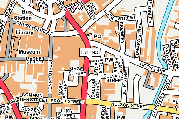 LA1 1NQ map - OS OpenMap – Local (Ordnance Survey)