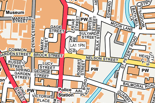 LA1 1PN map - OS OpenMap – Local (Ordnance Survey)