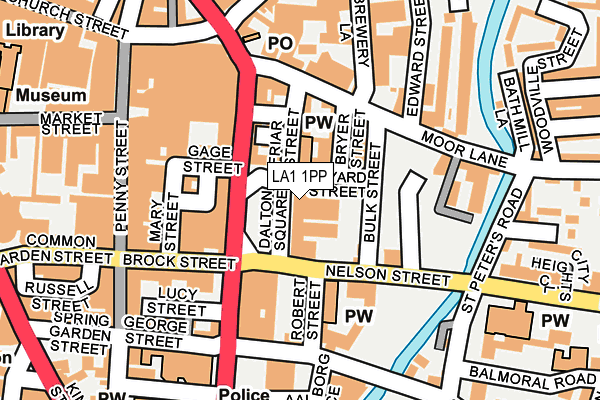 LA1 1PP map - OS OpenMap – Local (Ordnance Survey)