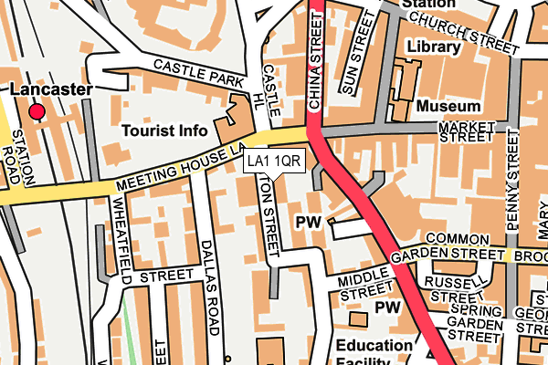 LA1 1QR map - OS OpenMap – Local (Ordnance Survey)