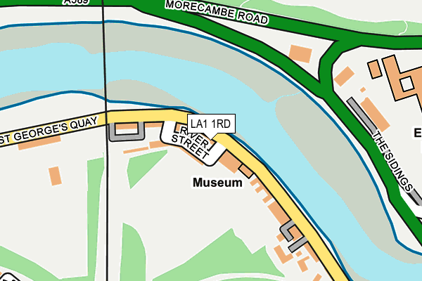 LA1 1RD map - OS OpenMap – Local (Ordnance Survey)
