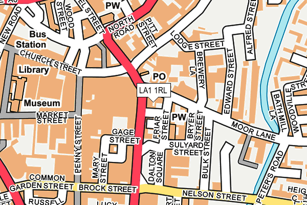 LA1 1RL map - OS OpenMap – Local (Ordnance Survey)