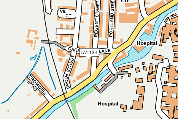 LA1 1SH map - OS OpenMap – Local (Ordnance Survey)