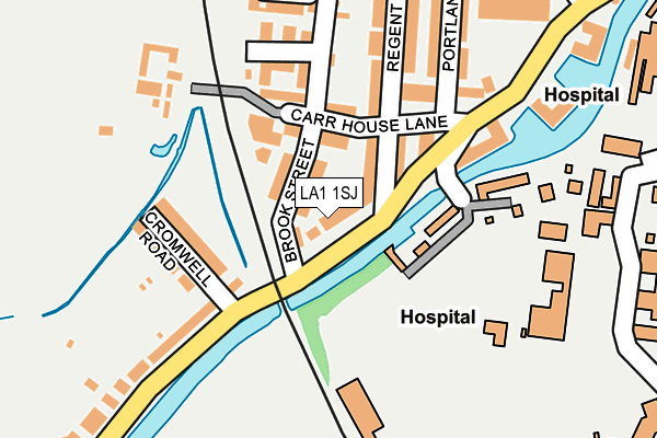 LA1 1SJ map - OS OpenMap – Local (Ordnance Survey)