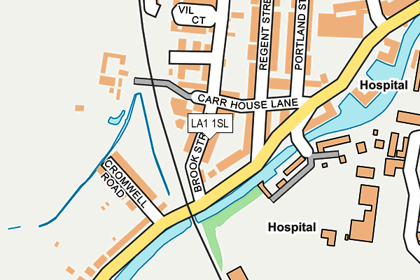 LA1 1SL map - OS OpenMap – Local (Ordnance Survey)
