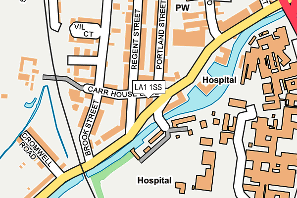LA1 1SS map - OS OpenMap – Local (Ordnance Survey)