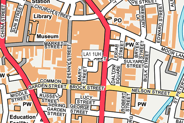 LA1 1UH map - OS OpenMap – Local (Ordnance Survey)