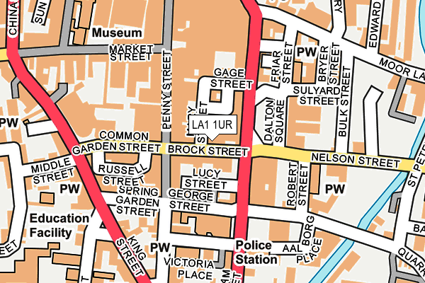 LA1 1UR map - OS OpenMap – Local (Ordnance Survey)