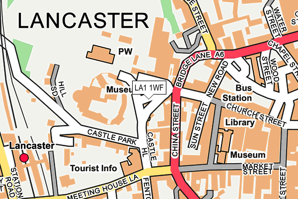 LA1 1WF map - OS OpenMap – Local (Ordnance Survey)