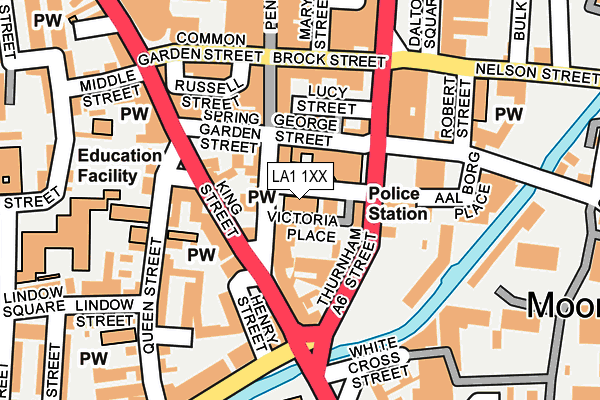 LA1 1XX map - OS OpenMap – Local (Ordnance Survey)