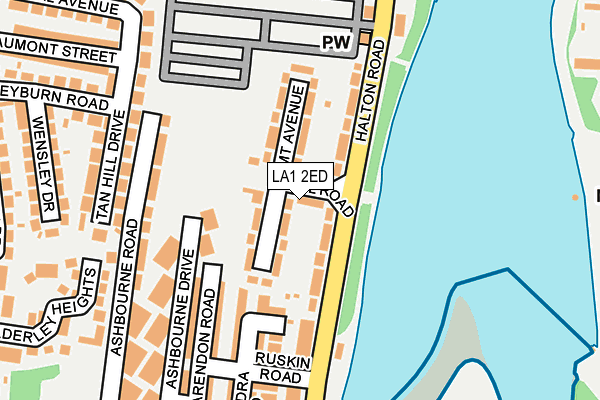 LA1 2ED map - OS OpenMap – Local (Ordnance Survey)