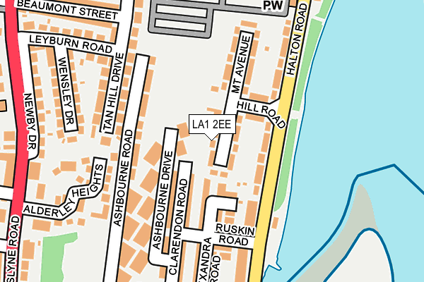 LA1 2EE map - OS OpenMap – Local (Ordnance Survey)