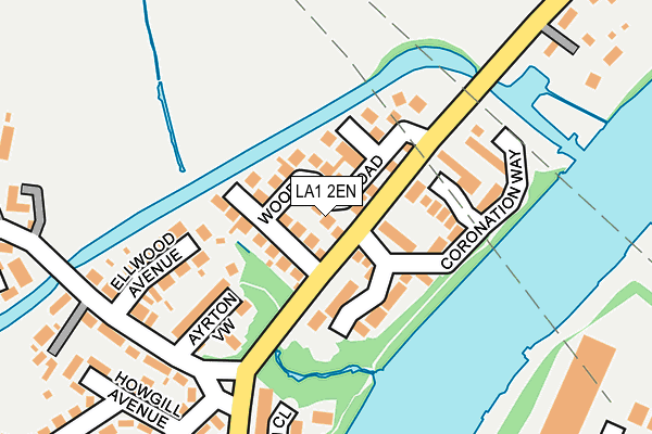 LA1 2EN map - OS OpenMap – Local (Ordnance Survey)