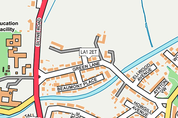 LA1 2ET map - OS OpenMap – Local (Ordnance Survey)