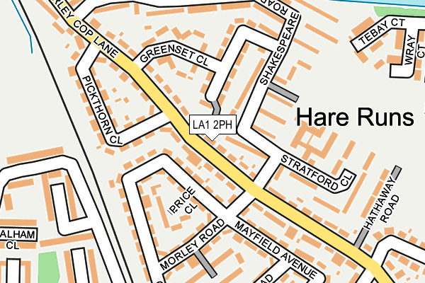 LA1 2PH map - OS OpenMap – Local (Ordnance Survey)