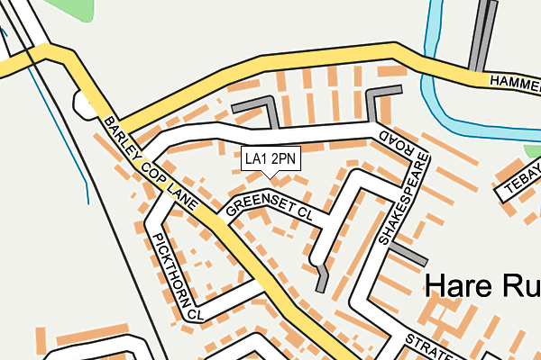 LA1 2PN map - OS OpenMap – Local (Ordnance Survey)