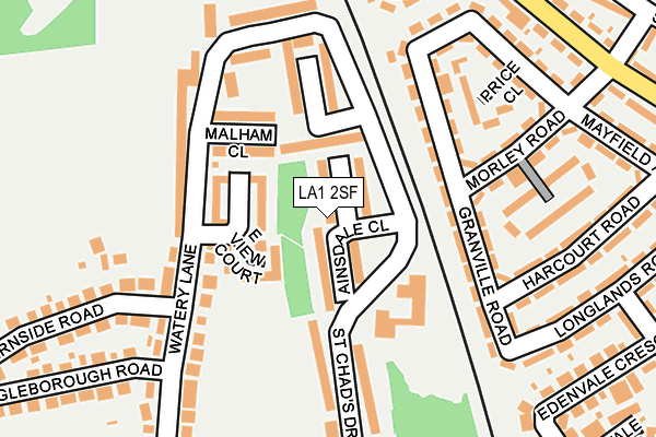 LA1 2SF map - OS OpenMap – Local (Ordnance Survey)