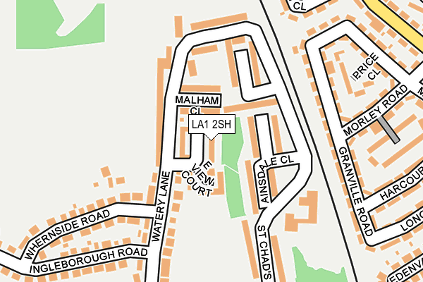 LA1 2SH map - OS OpenMap – Local (Ordnance Survey)