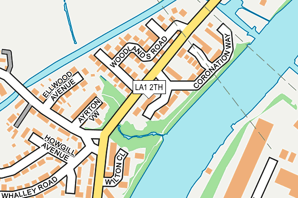 LA1 2TH map - OS OpenMap – Local (Ordnance Survey)