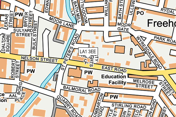 LA1 3EE map - OS OpenMap – Local (Ordnance Survey)