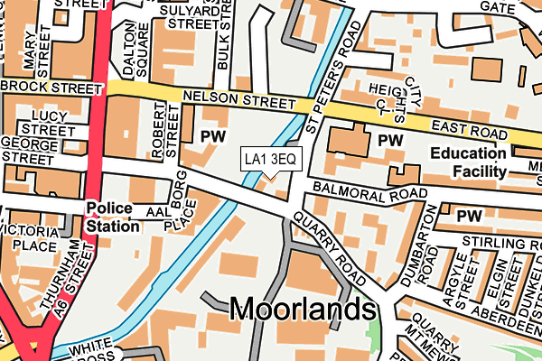 LA1 3EQ map - OS OpenMap – Local (Ordnance Survey)